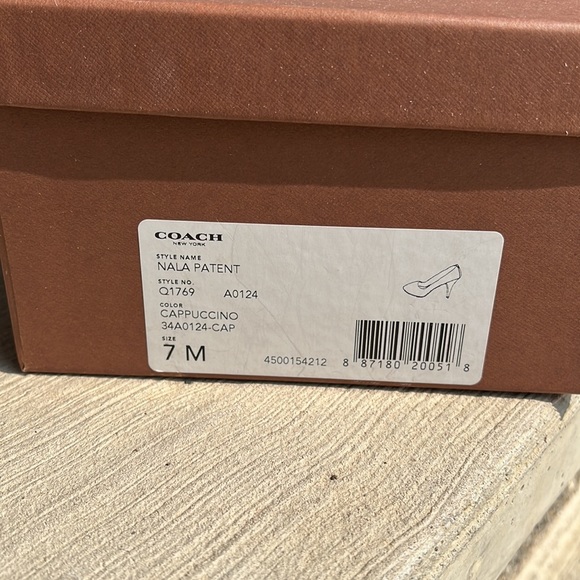 Brand New In Box Patent Leather Coach Heels - Picture 9 of 9